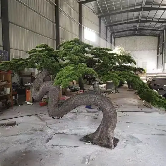 Wholesale Price Artificial Bonsai Pine Tree Plant Indoor Decorative Green Pine Tree 1m 2m 3m High