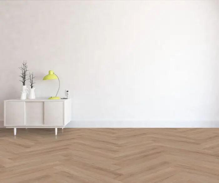 PVC Click SPC Flooring 8mm Waterproof 5mm Vinyl Flooring Visgraat PVC Herringbone For Apartment