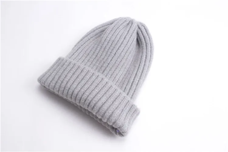 Hot Selling Long Beanie Warm Pink Baby Girls Cap Blank Sweater Boy Hats Toddler Unisex Cotton Winter Beanie Hat Knit For Kids