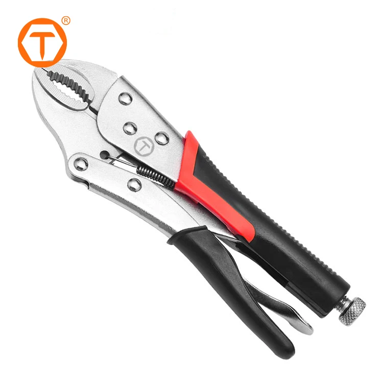 refrigeration auto adjusting tools sprinkler clamp curved jaw pinch off clip locking pliers with rubber grip