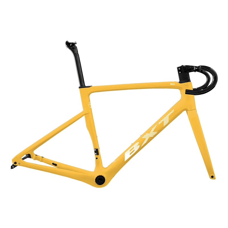 700C Carbon Road Bike Frame Thru Axle 12*142Mm Racing Bicycle Frames T47 Carbon Disc Brake Internal Frameset
