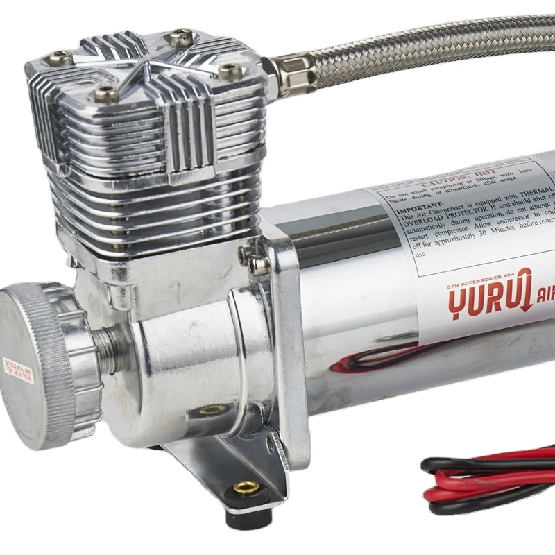 DC12V Universal air tools low noise 58dB metal horn compressor heavy truck air brake sliver suspensiopn pump