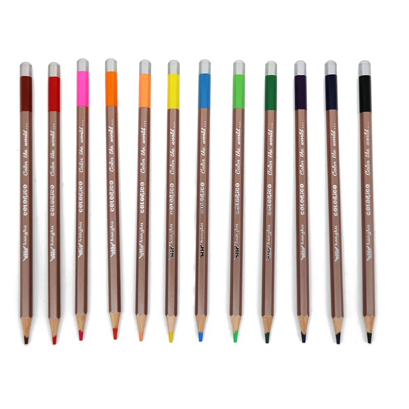
HONGHU COLOUR pencil golden body wood lead 12color 24 color 36 color setSchool Packaging Office Color Material Origin Type 