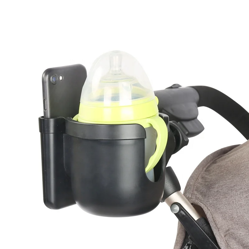 ABS Baby Stroller Cup Holder With Mobile Phone Case 2-in-1 Universal Stroller