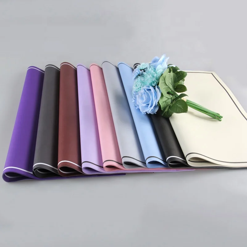 
Plain Static dye luxury frame color Kraft paper Big Flower Bouquets Flower Wrapping Paper 