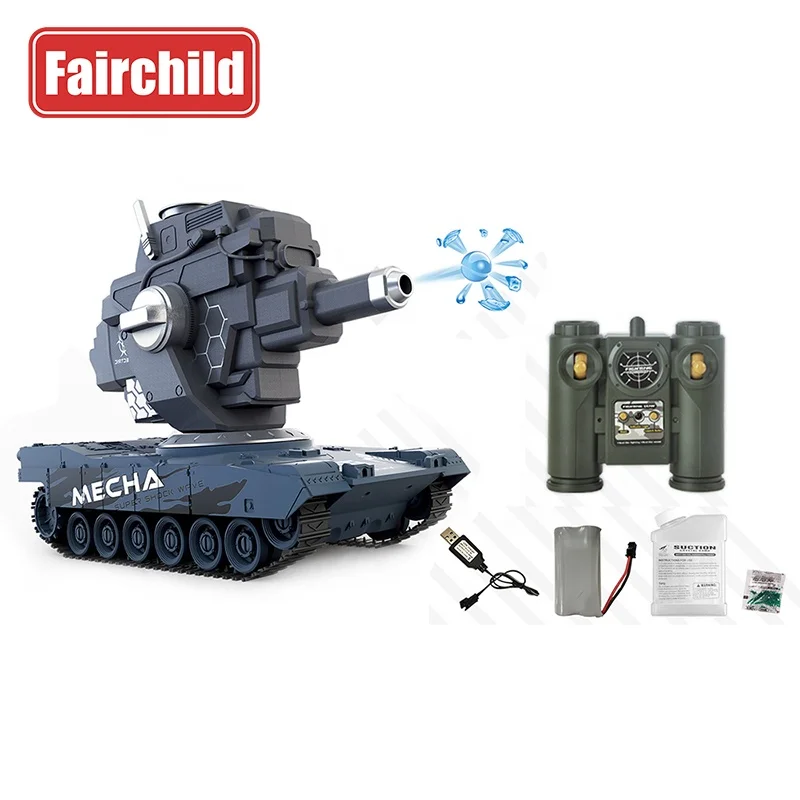 360 Degree Rotation Turret Adjustable RC Drift Army Tank With Water Bomb Battle Truck RC Stunt Car juguetes para los ninos