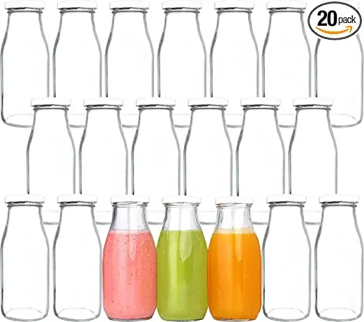 Custom 350ml500ml750ml1l Clear Glass Bottle Juice Milk Drink Bottle Container Popular Glass Screen Printing Borosilicate Glass