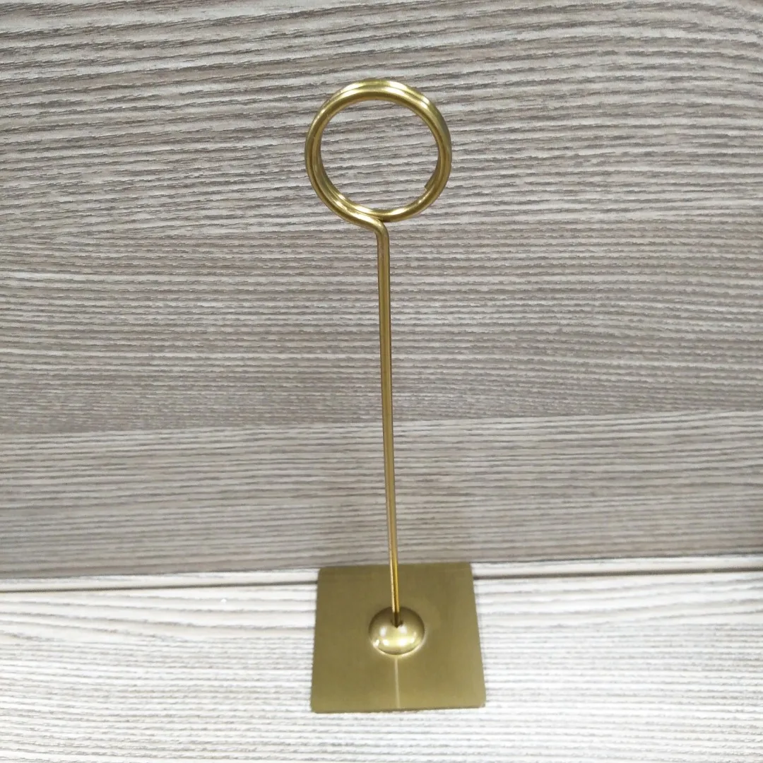 Silver Table Number Holder Stand Place Card Holder for Wedding Party Office Paper Memo Menu Note Clips