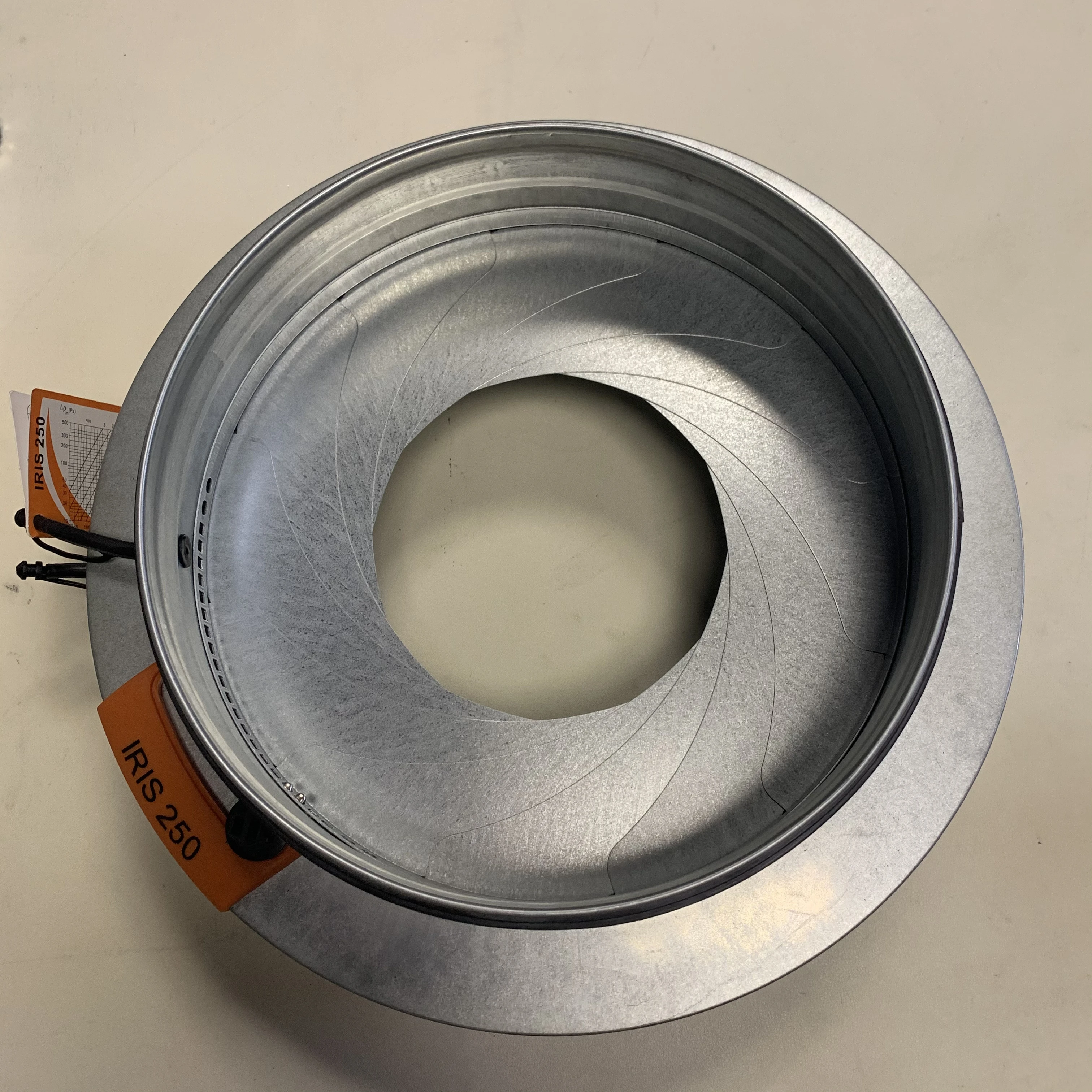 Motorized Iris Damper Factory Damper K Factor 150mm 200mm 250mm 315mm