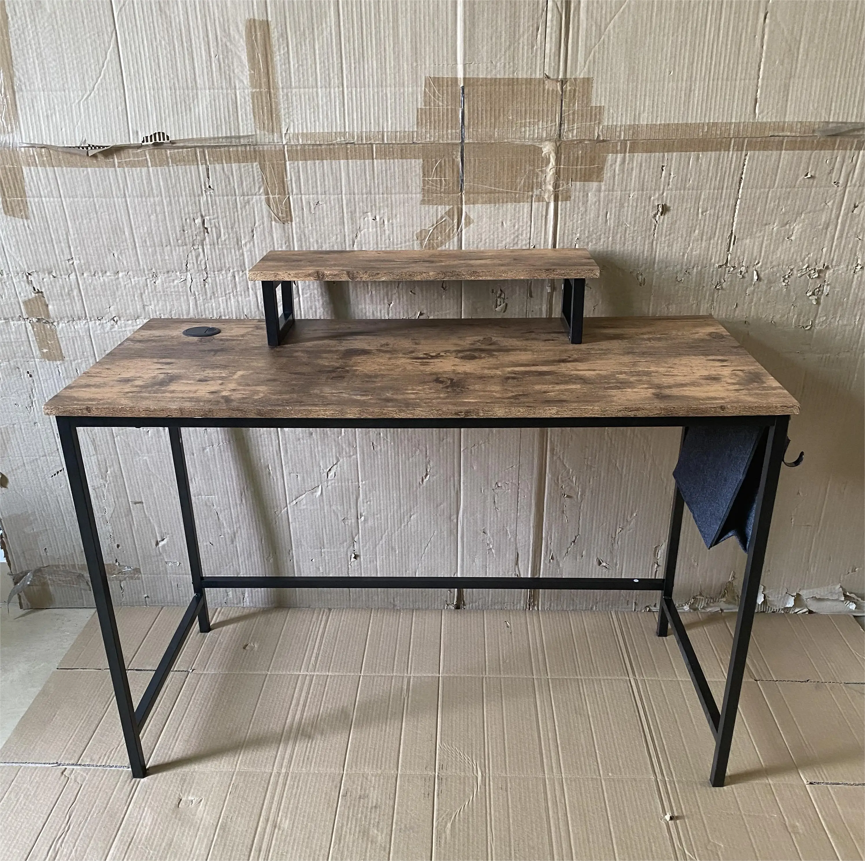 Customization Wood and Metal Frame Writing Desk Large Rectangular Computer Desk Table Home Office Table Antique Study Desk