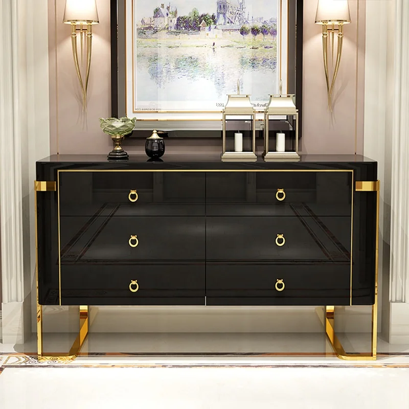 Modern Console Table Luxury Console Table With Drawer  Gold Furniture Cabinet Modern Design Living Room Cabinet  Home Furniture