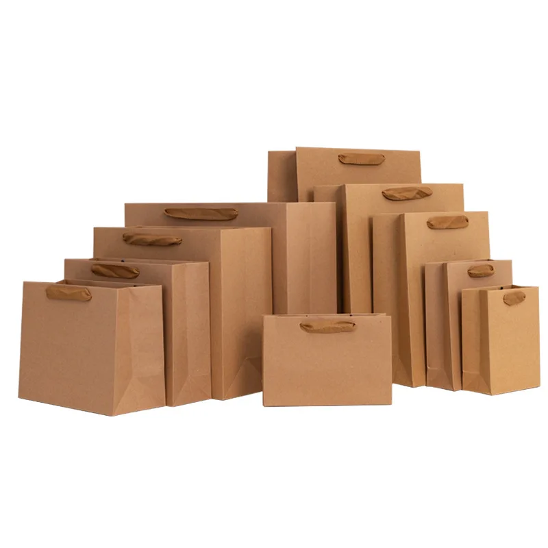 Lower Price Custom China Factory Price Making Paper Bags Factory Manufacturer White Kraft Paper Bags