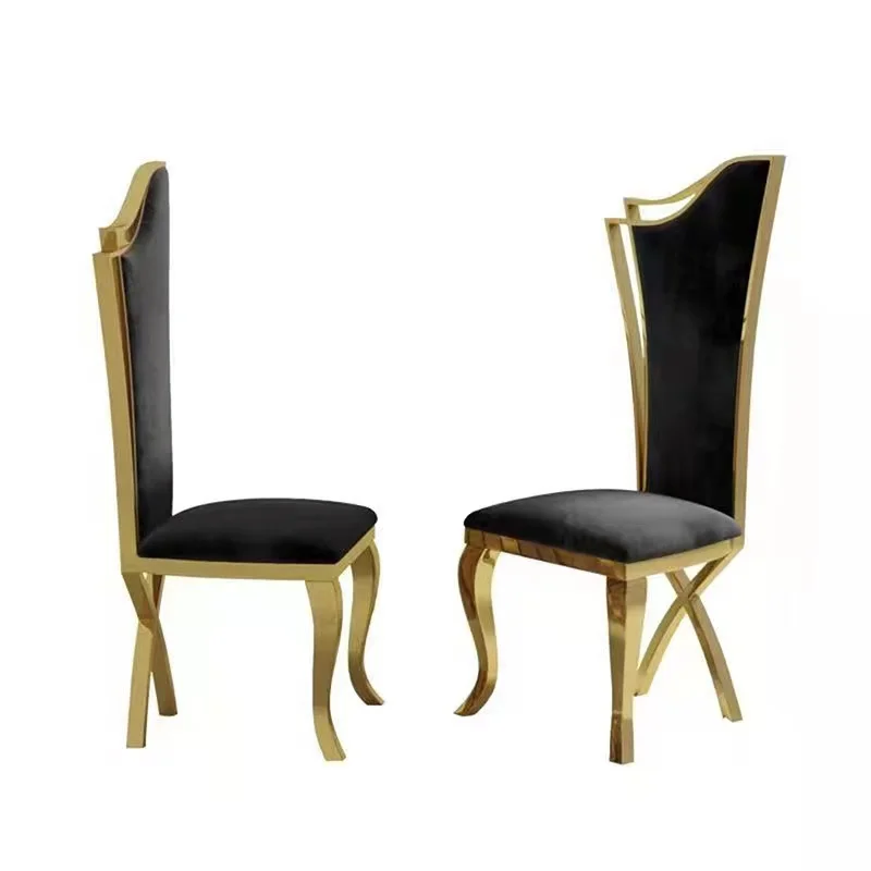 High Back Hotel Banquet Vintage Furniture Outdoor Best Indoor Trone Gold Stainless Steel Royal Chair Wedding For Sale
