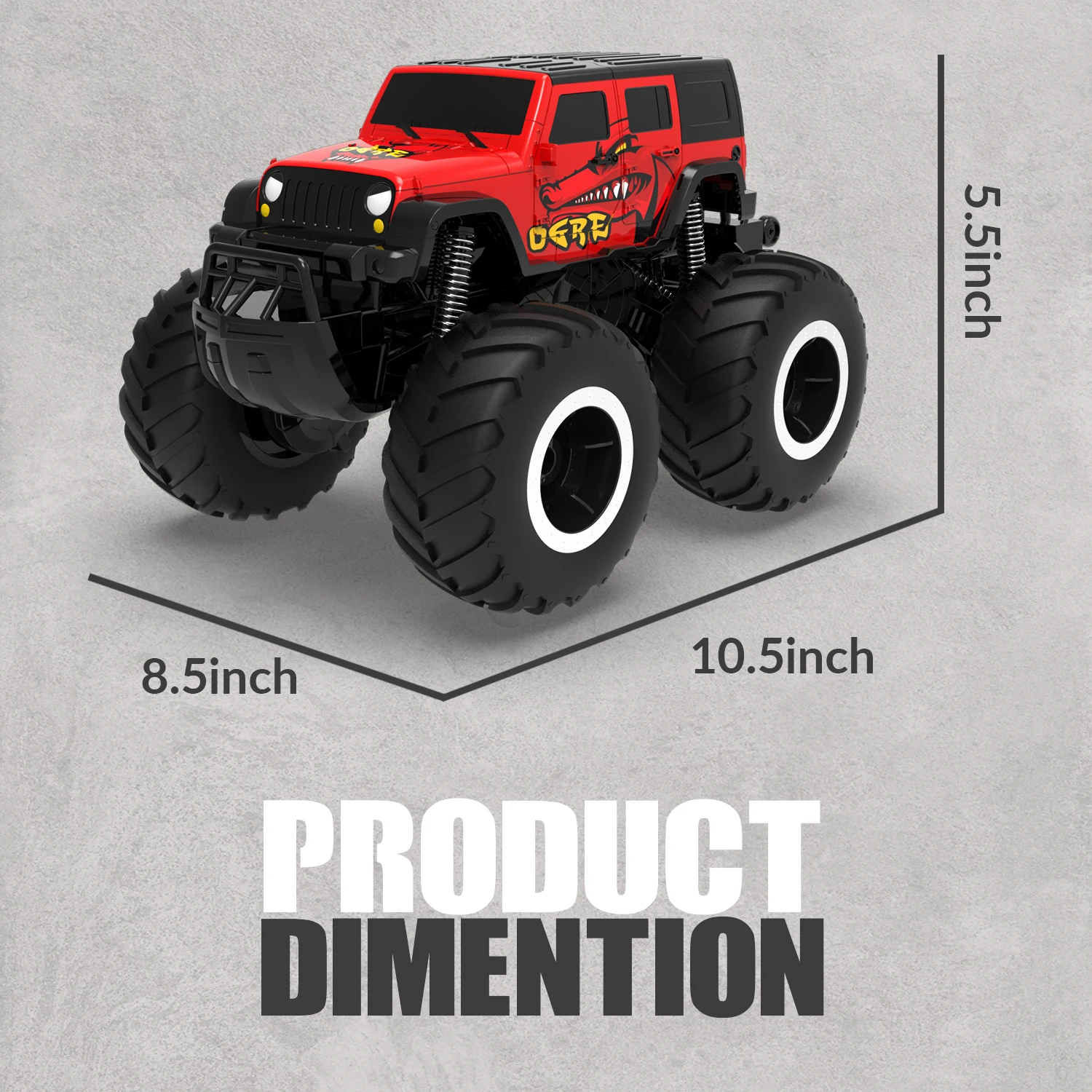 2.4 GHz Amphibious Remote Control Car for Kids, RC Trucks 4x4 Off Road Waterproof - All Terrain Remote Control Truck