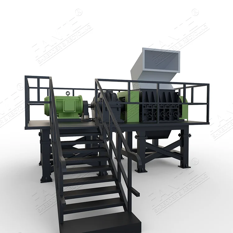 Factory Rubber Tyre Shredder Prices Waste Tires Recycling Machine Plant Scrap Tire Recycling Production Line