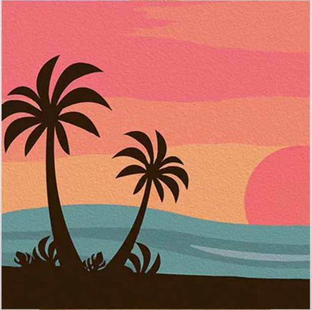 Wooden Framed DIY Oil Painting Paint by Number Kit for Adults Mountain Peak Lake Scenic Area Picture Wall Art