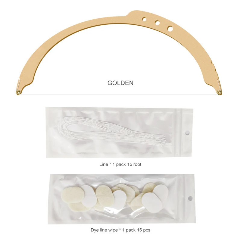 Stainless Steel Bow Arrow Eyebrow Measuring Tools Permanent Microblading Eyebrow Tattoo Ruler for Microblading Supplies