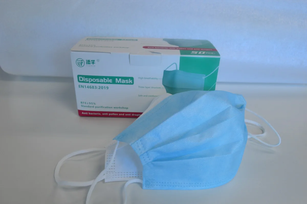 Private Label Black Colores Surgical Disposable Medical Facemask Mascarilla