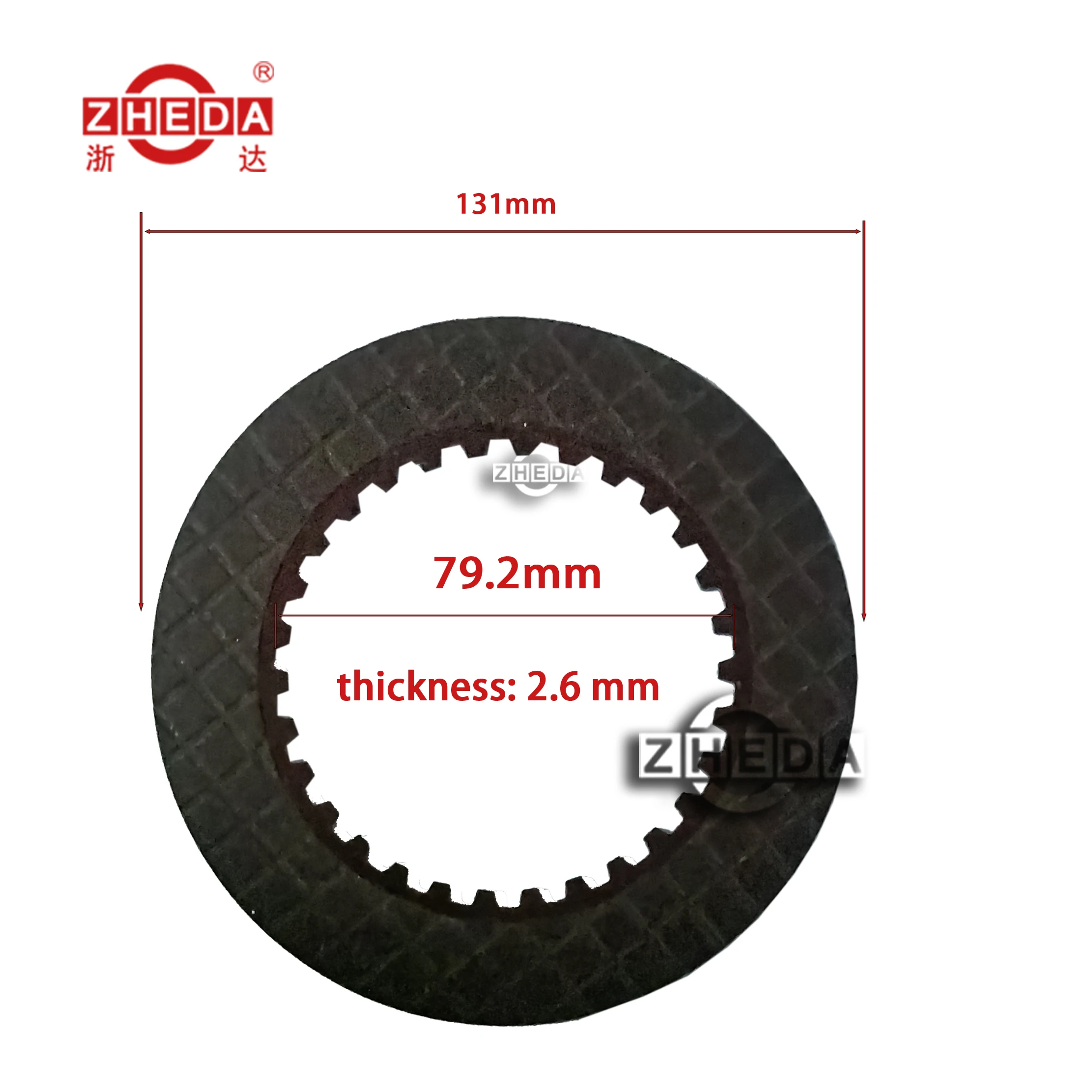 Запчасти для вилочного погрузчика, производитель фрикционных пластин для TY 131x79,2x2,6 * IT30 с OEM 32412-23630-71, сделано в Китае
