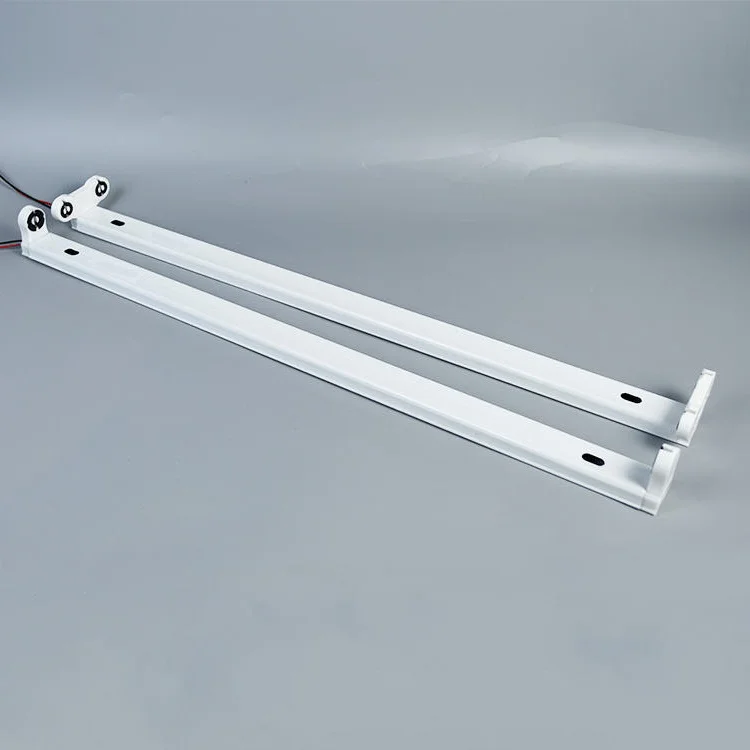 T8 Light Fitting Fixtures Single/Double Tube without Cover Fluorescent LED Lamp 1.2m PP PC Factory Direct Sale Bracket LED LAMP