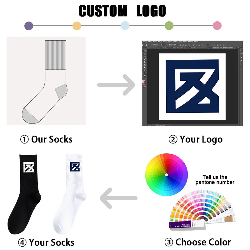 Designer crew business dress 5 toe sock wholesale custom logo work five finger socks for men
