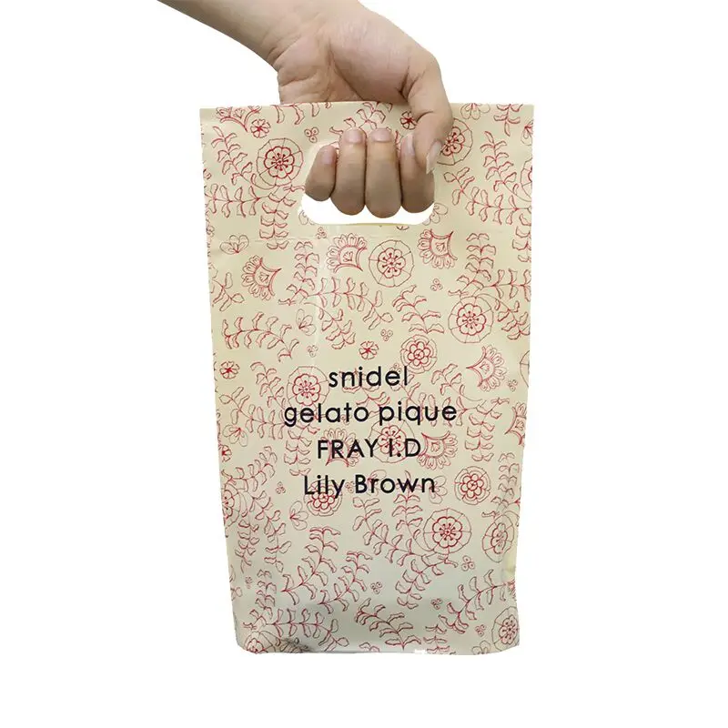 100% Globe recycled materials GRS Custom Logo Printing Supermarket Merchandise Reusable Carry die cut plastic bag