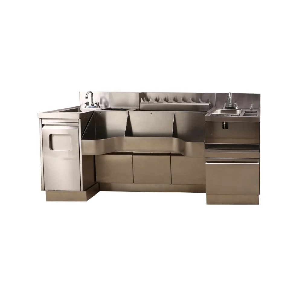 Customized 304 Stainless Steel Bartender Table Bar Bartender Workbench Cocktail Station Bar Equipment