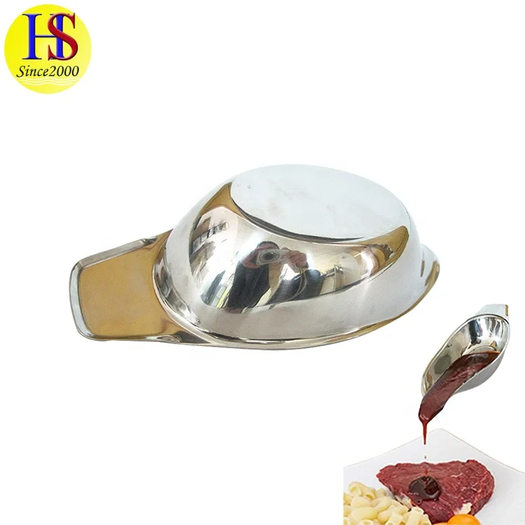 
Home Restaurant Stainless Steel Sauce Gravy Boat 