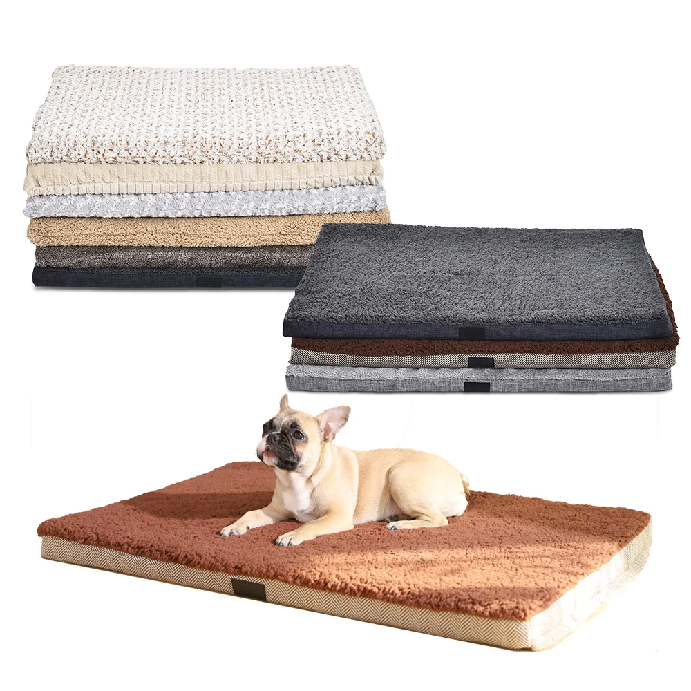 Tianyuan Pet Comfortable Dog Cage Mat Warm Soft Orthopedic Pet Dog Mat Bed