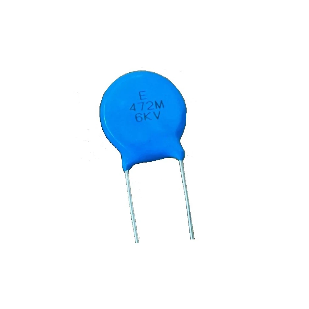 Disc Type Capacitor With Radial Lead High Voltage Ceramic Capacitor 4700pF(472) 6KV +-20% Blue Colour