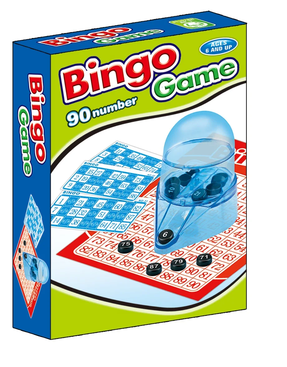 Hot Sell Board Game 90 Numbers Bingo Game Family Kid Fun Play Table Game Set