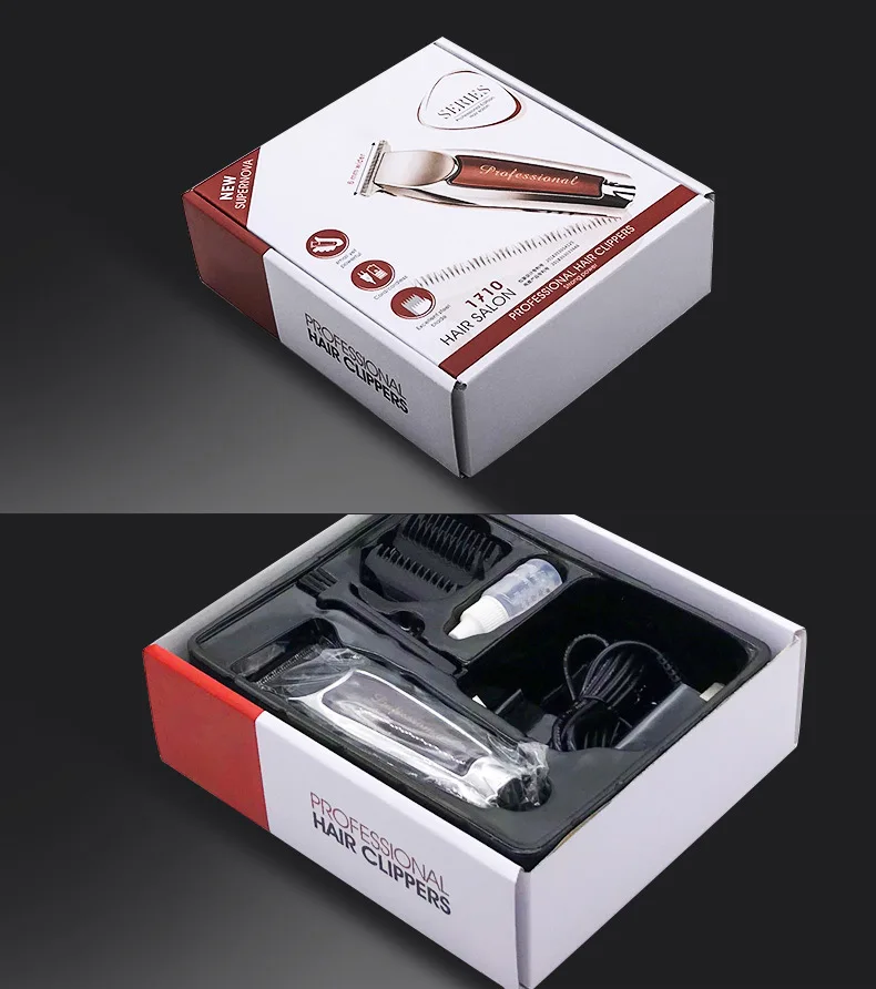 Professional usb rechargeable 0mm barber hair cutting machine electric hair clippers trimmers with accessories limit comb