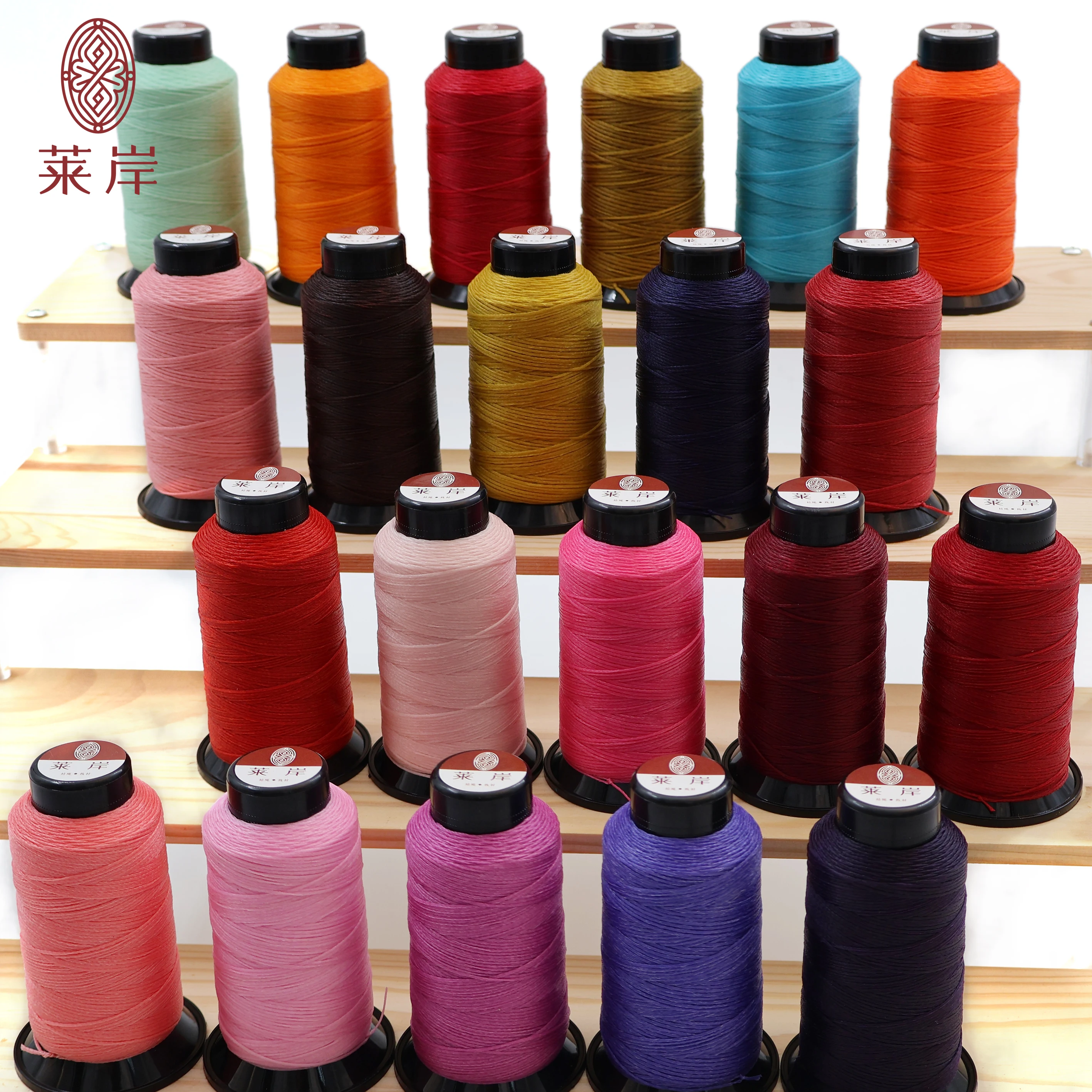 Laifts Высококачественная 0,8/1,0 мм полиэфирная плоская вощеная нить для шитья кожаной обивки, для рукопашного шитья, для переплетения, ручной плетеной веревки