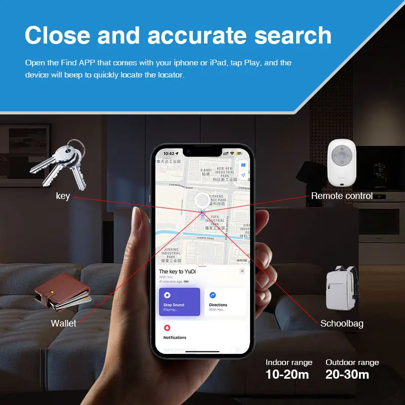 Gps Tacker Detector Anti-lost Alarm Smart Tracker Wireless Key finder