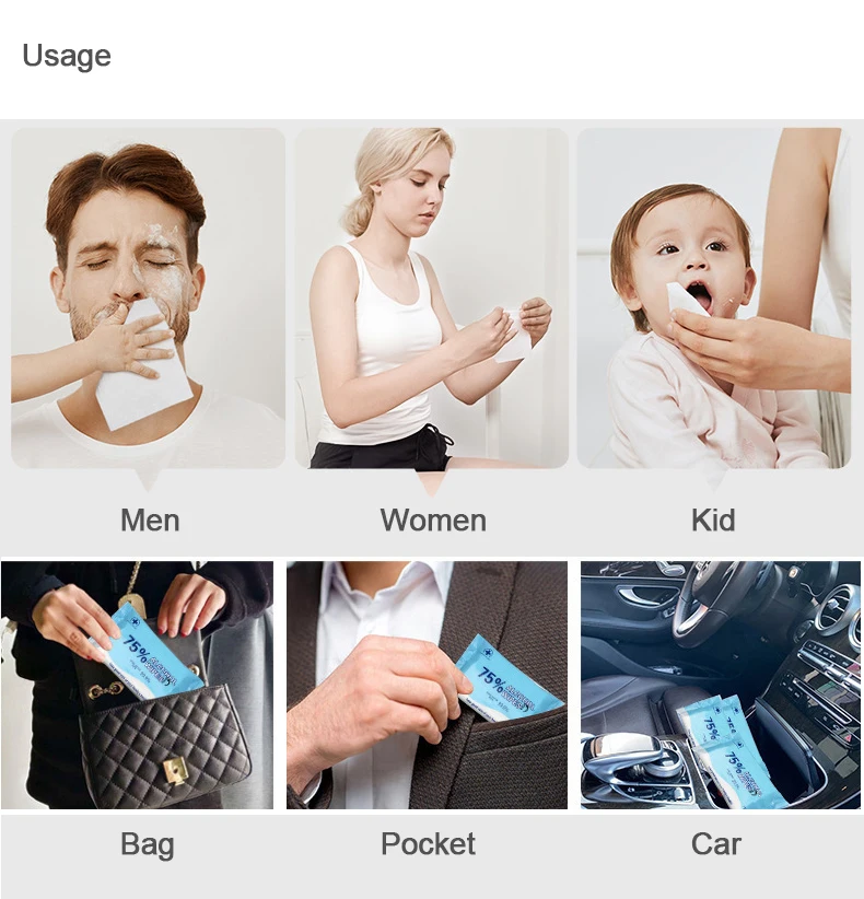 Oem биоразлагаемый дозатор влажных салфеток для домашних животных/бамбука/спанлейса с вашим собственным ярлыком