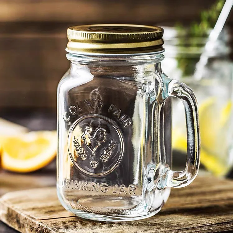wholesale custom logo empty drinking mason jar in bulk sublimation 4 12 16 oz glass mason jars with lid and straw