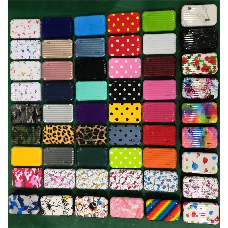 
Waterproof Multi pattern hard shell ABS PC makeup cosmetic bag case travel toiletry bag with shoulder straps 