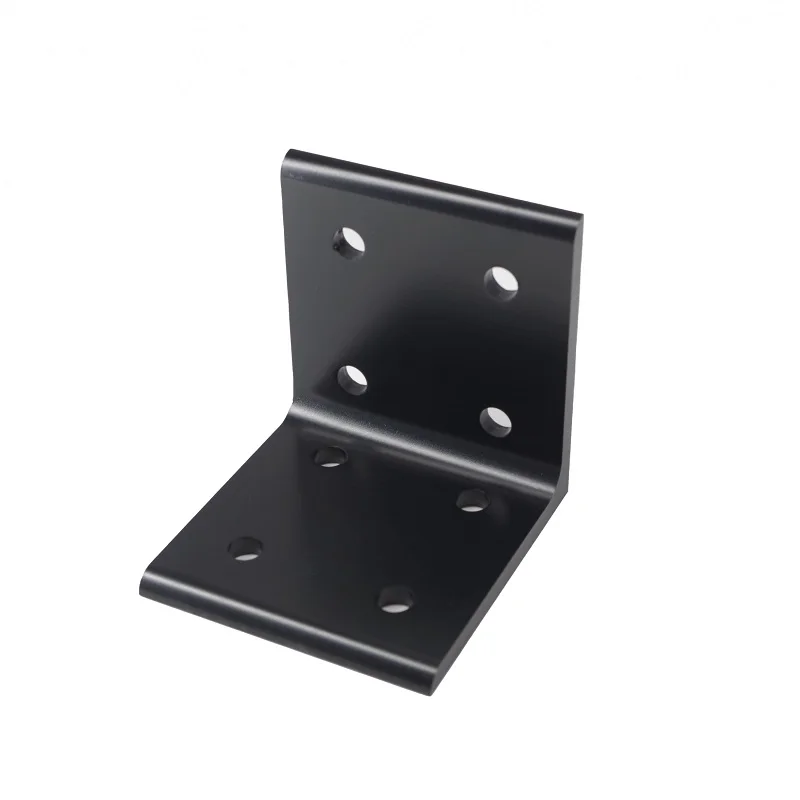 Quality certified ROHS OEM Fractional inch 8 hole aluminum connecting inside corner bracket 10 inches for linear rail #6352