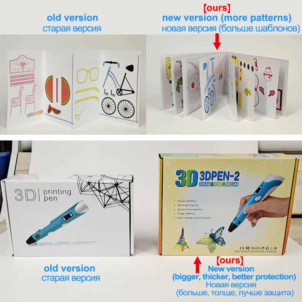 hot-selling Custom creative doodle drawing 3D printing pen for gifts
