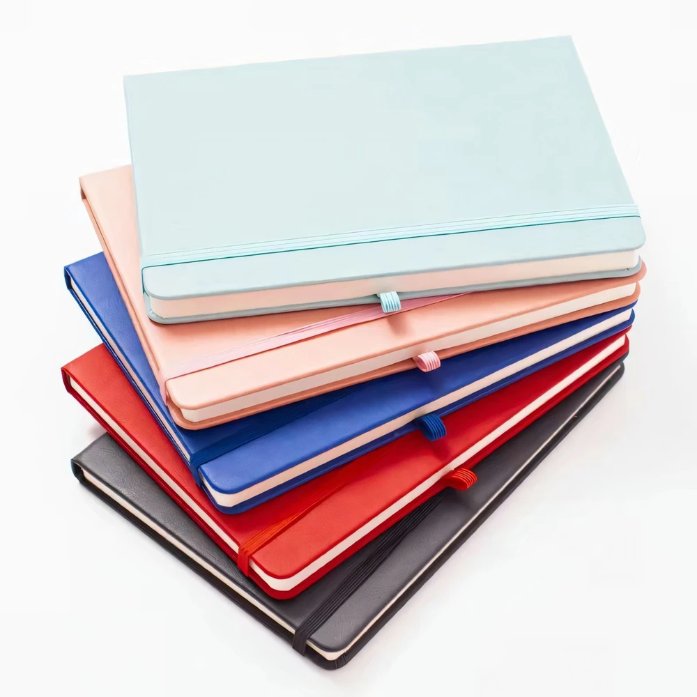 Персонализированный Логотип A4 A5 A6 Note Book пользовательский Печатный бумажный кожаный льняной блокнот в твердом переплете