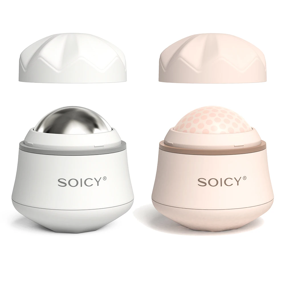 New Arrival Dermaroller Ice Roller SOICY S50 360 Degree Rotate Skin Care Face Roller Stainless Ball Body Massage Roller