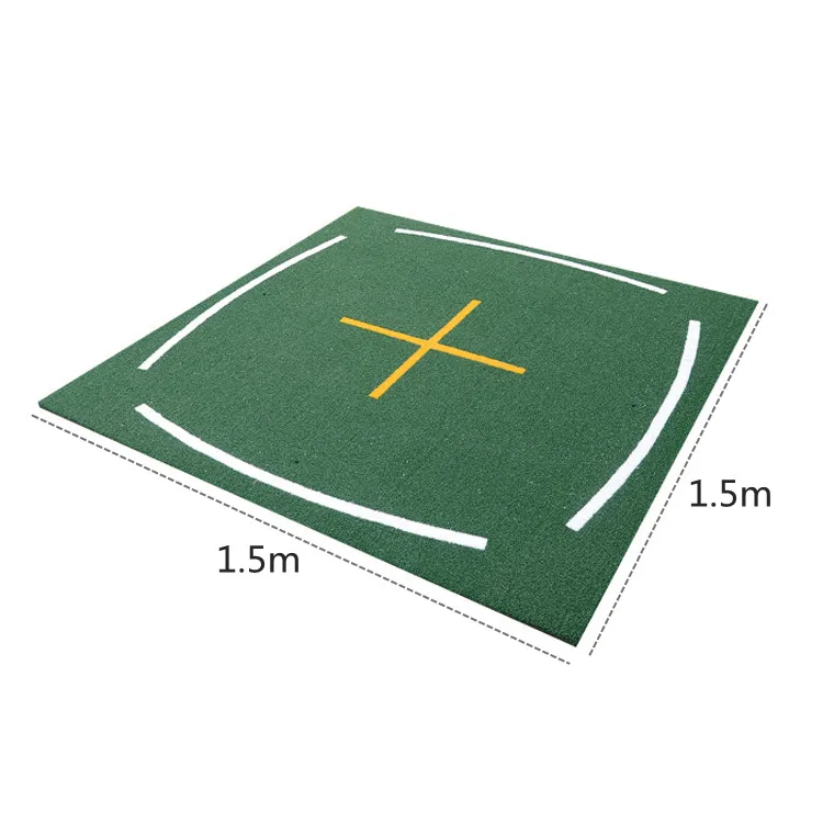 Factory Custom 3D Golf Driving Range Mat Antislip Nylon Turf Practice Mat Golf Hitting Mat with Teaching Marks