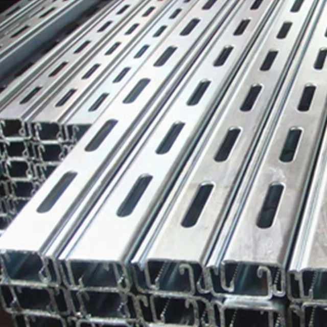 Electrical Galvanized 41mm Roll Formed Steel Slotted Strut Channel for Mine and Gas Industry