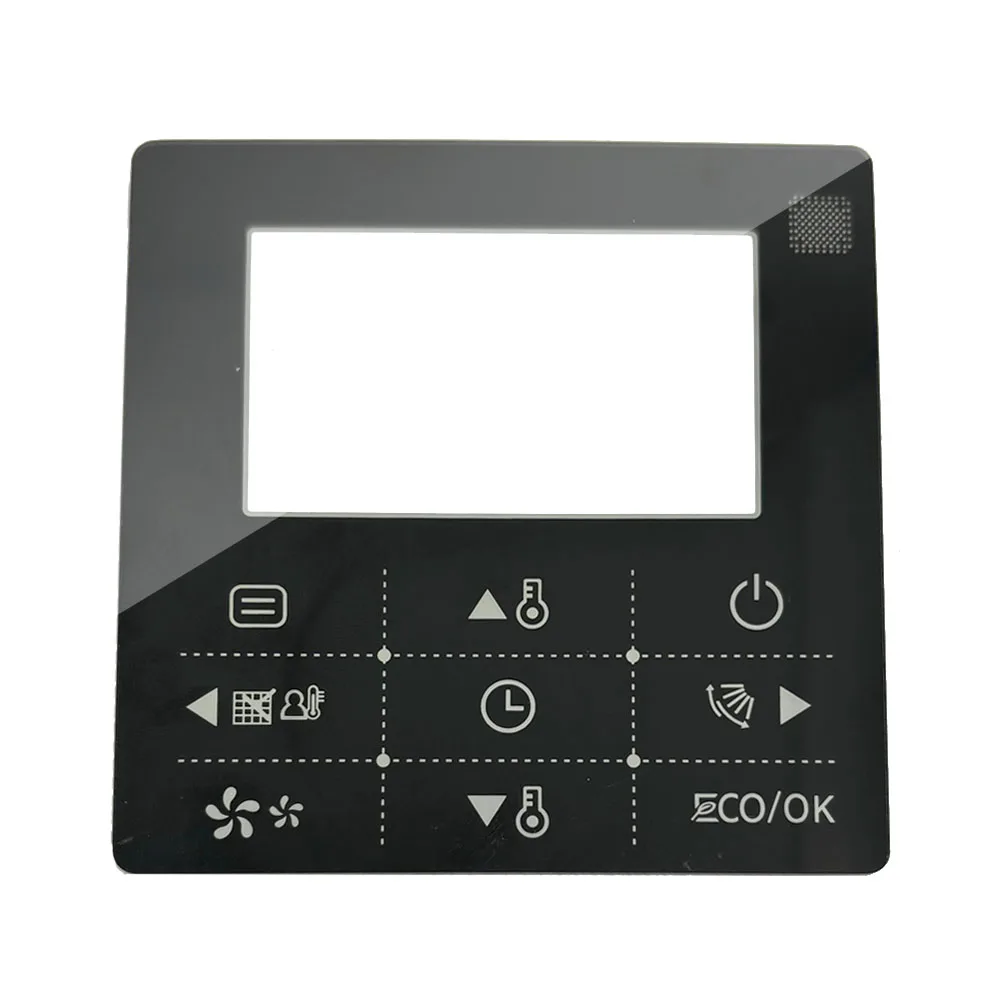 High Quality Custom Anti-Scratch Acrylic Control Panel Screen-Printed Overlay Label Wholesale Plastic Front Panel Decoration