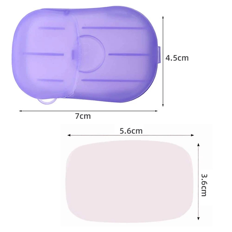 
Eco Friendly Travel Supplies Portable Pocket Soap Paper Mini Washing Paper Soap of Disposable 