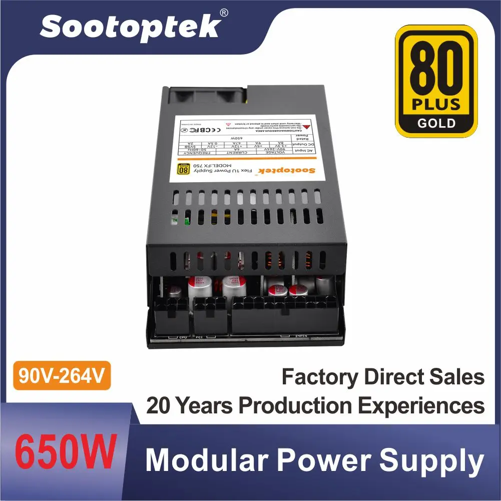 modular psu 80plus GOLD 650W Flex 1u Enhance atx mini switching power supply for server psu power supply