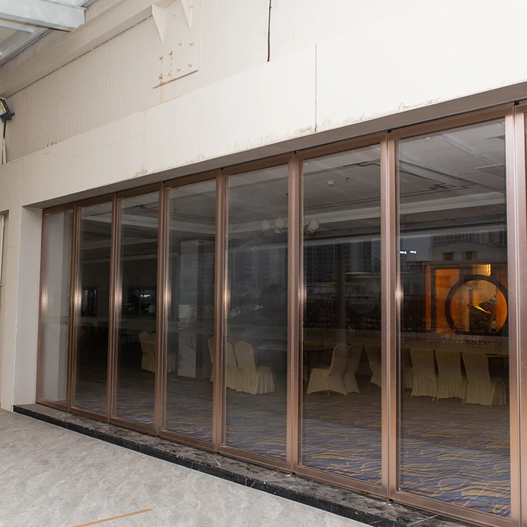 Wholesale Single Glass Mobile Partition Decorative Glass Partition Wall For Restaurant