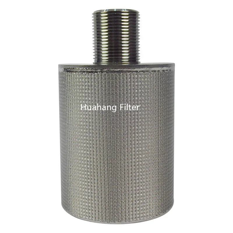 High temperature and corrosion resistance 2 micron sintered mental filter cartridge stainless steel sintered mesh filter