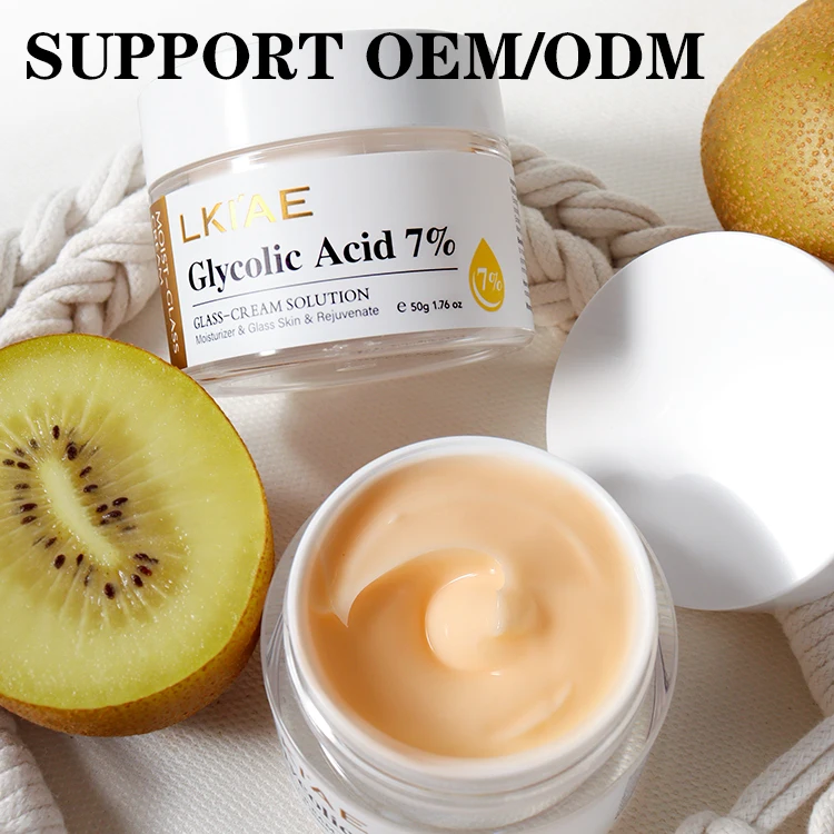 OEM ODM Glycolic Acid For Black Skin Shea Butter Turmeric Perfume Skin Dark Spot Gluta Vitamin C Best Whitening Face Cream