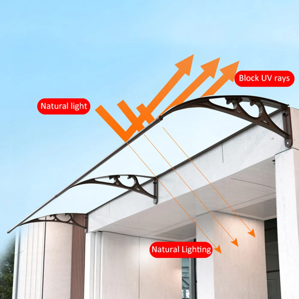 Outdoor awning aluminum alloy endurance plate terrace eaves awning home balcony awning sun shed
